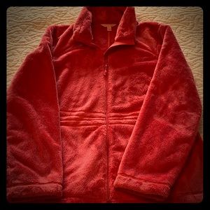 Lily Pulitzer full zip fuzzy jacket